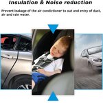 Door Edge Guard Manufacturer - For Most Car Black 16.4Ft(5M) No Glue Rubber U Shape Auto Trim Protector