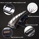 Rearview Mirror Light Manufacturer - LED Dynamic Sequential Turn Signal DRL White Parking Puddle for Infiniti Q50 Q60