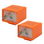 Flasher Manufacturer - Universal Adjustable Frequency Square Flashing LED Motorcycle Lights Turn Signal Indicator 12V Relay