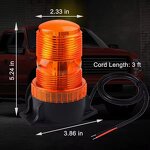 Beacon Light Manufacturer - New LED Strobe for Forklift Truck 10-80V Rooftop Amber Emergency Flashing