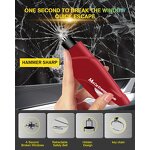 Escape Tool Manufacturer - Emergency Seat Belt Cutter 3 in 1 Window Breaker Glass Breaker Key Chain with Tungsten Steel