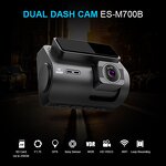 Dash Cam Manufacturer - M700 2 Inch 4K WiFi GPS Dual Lens Front/Rear with Night Vision