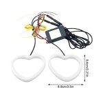Angel Eyes Manufacturer - 90mm LED Dream Color Chasing Atmosphere Cotton Switchback Heart Halo Rings Interior