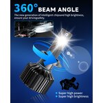 LED Headlight Bulbs Manufacturer - High Power 300W 50000Lumens H4 9003 H19 with Fan 6000k