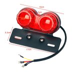 Tail Light Manufacturer - Integrated 40W 40-LED Motorcycle with Running Lamp Brake & Turn Signal License Plate Bracket