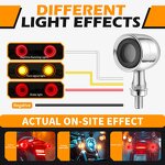 Turn Signal Lights Manufacturer - For Harley Suzuki Triumph Compatible Motorcycle LED Blinker Front Rear Brake