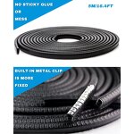 Door Edge Guard Manufacturer - For Most Car Black 16.4Ft(5M) No Glue Rubber U Shape Auto Trim Protector