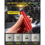 Safety Hammer Manufacturer - Tungsten Steel Auto Emergency Tool 2 in 1 Car with Seat Belt Cut