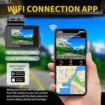 Dash Cam Manufacturer - HD Dual Lens 4K+2K Front and Rear with GPS Wifi 1-Year Warranty