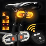 Turn Signal Light Manufacturer - Bicycle Wireless Remote Control Taillight USB Rechargeable Rear Safety