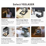 Laser Engraving Machine Manufacturer - Custom Metal Key Chain Auto Focus Logo DIY Cutting