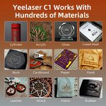 CO2 Laser Engraver Manufacturer - YEELASER C1 40W Wood Stone Acrylic Glass