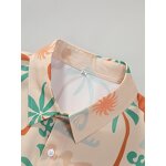 Men's Beach Shirt Manufacturer - 2024 Vacation Short Sleeve Trendy Printed Leisure