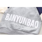 Boys Clothing Set Manufacturer - Spring Autumn Spaceman Sweatshirt Patchwork Pant 2Pcs