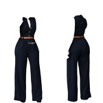Bandage Jumpsuit Manufacturer - Women's Sexy Sleeveless High Waist Gym Romper Trousers