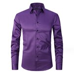 Men's Dress Shirt Manufacturer - Wholesale Custom White Stand-up Collar Long Sleeve Formal