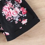 Girls Outfit Manufacturer - Summer Ribbed Sleeveless Tank Tops Floral Shorts 2Pcs