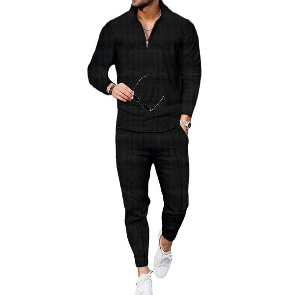 Men's Two Piece Set Manufacturer - Long Sleeved Slimming Casual Oversized Trendy