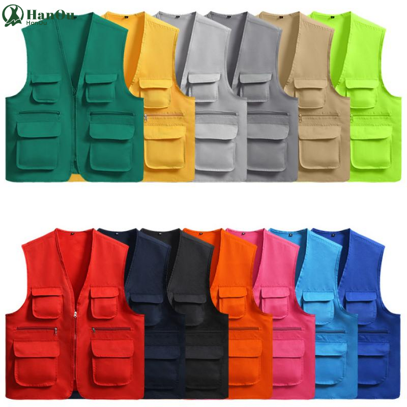 Work Vest Manufacturer - Custom Logo Multi-functional Outdoor Fishing Safety Utility