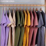 Men's T Shirt Manufacturer - 100% Cotton Puff Print Graphic Heavyweight Oversized Blank