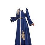 Kaftan Dress Manufacturer - Women's Black Moroccan V-Neck Islamic Abaya for Eid