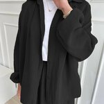 Muslim Two Piece Set Manufacturer - Spring Autumn Puff Sleeve Shirt Skirt Set In Stock