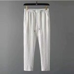 Men's Sports Set Manufacturer - 2024 Summer Thin High-end Short Sleeved Long Pants
