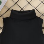 Girls Clothing Set Manufacturer - 2024 Summer Sleeveless Turtleneck Vest A-Line Skirt