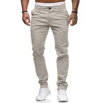 Men's Casual Pants Manufacturer - Summer Thin Slim Fit Solid Color Pencil Trousers