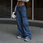 Women's Jeans Manufacturer - 2023 Autumn Low Waist Loose Denim Plus Size