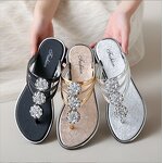 Women's Diamond Slippers Manufacturer - New Summer 36-45 Large Size External Wear Flat