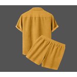 Men's Corduroy Set Manufacturer - 2024 Summer Collar Shirt Shorts Fashion Collection