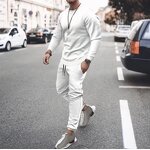 Men's Sports Set Manufacturer - Solid Color Long Sleeved Casual Multi-color Trendy