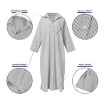 Women's Dress Manufacturer - Southeast Asia Cotton Linen Stripe Cardigan Plus Size