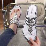 Women's Diamond Slippers Manufacturer - New Summer 36-45 Large Size External Wear Flat