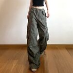 Women's Jeans Manufacturer - Cargo Camouflage Printed Ankle-tied Wide Leg Hip-hop