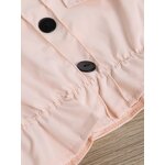 Girls Two Piece Set Manufacturer - 2024 Summer Off Shoulder Blouse Button Belt Pants