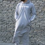Men's Thobe Manufacturer - Islamic Dubai Hoodie Abaya Saudi Thobe With Pocket Muslim