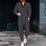 Men's Two Piece Set Manufacturer - Long Sleeved Slimming Casual Oversized Trendy