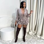 Women's Satin Sandals Manufacturer - Elegant Fresh Lace-up Ruffled Summer Natural Front