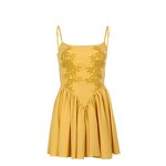 Women's Puff Dress Manufacturer - 2024 Summer Elegant Lace Jacquard Suspenders Dress