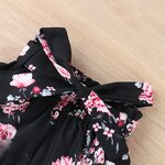 Girls Outfit Manufacturer - Summer Ribbed Sleeveless Tank Tops Floral Shorts 2Pcs