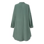 Muslim Blouse Manufacturer - High Quality Solid Color Pleated S~5XL Arabic Long Tops