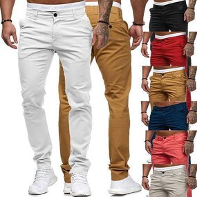 Men's Casual Pants Manufacturer - Summer Thin Slim Fit Solid Color Pencil Trousers