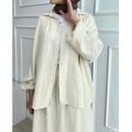 Muslim Skirt Suit Manufacturer - Summer Crumpled Puff Sleeve First-Hand Supply In Stock