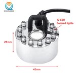 Ultrasonic Mist Maker Manufacturer - for Landscape Gardening 12 Pcs LED 20mm 17MHZ Piezo 12v 24v