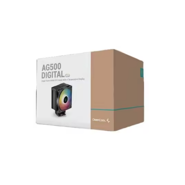 CPU Cooler Manufacturer - DeepCool AG500 ARGB 5 Copper Tubes Digital PC Fan Radiator