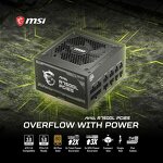 Power Supply Manufacturer - MSI MAG A750GL PCIE5 750W 80+Gold Fully Modular ATX3.1
