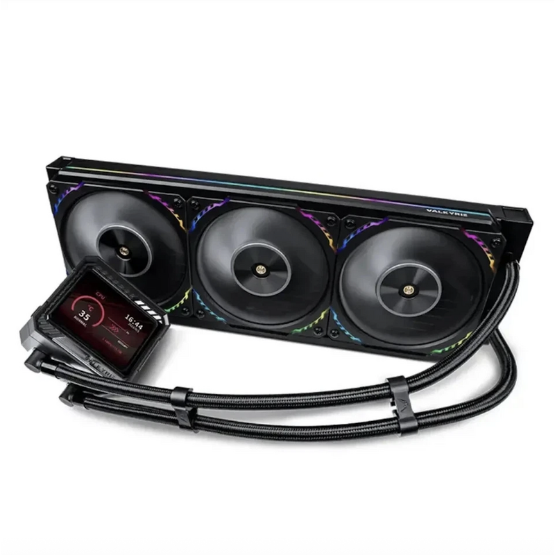 CPU Cooler Manufacturer - Valkyre V360 Loki Brass Water & Air Cooling Horizon Fans