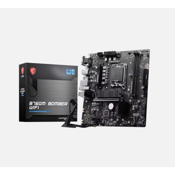 Motherboard Manufacturer - MSI B760M Bomber WiFi DDR5 LGA1700 Micro-ATX Dual CH